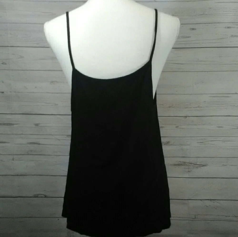 🎉 About a Girl Spaghetti Strap Knit Tank Black - Picture 3 of 5